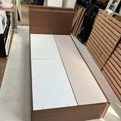 受付終了】【配送組立無料】良品 ニトリ収納ベッド（シングル 