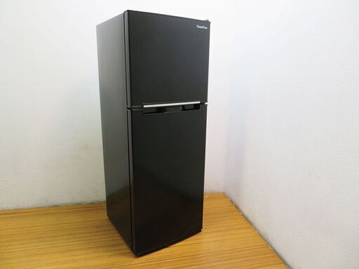 京都市内方面送料無料 おしゃれブラックカラー 138L 冷蔵庫 KL01