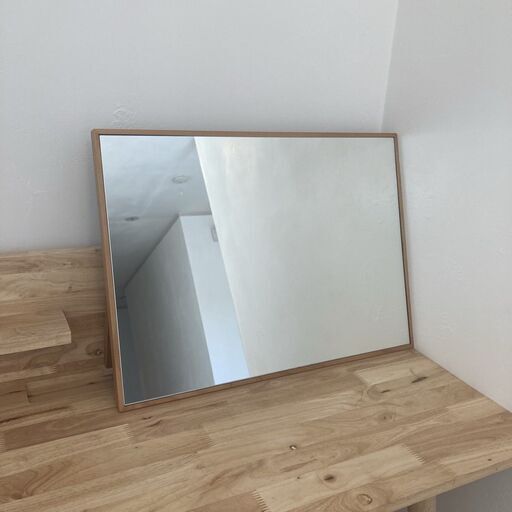 【美品】ナチュラルモダン置き型ミラー
