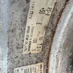 引き取りのみ　ワタナベ　16インチ5穴100　アルミホイール