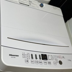 送料・設置込み可　洗濯機　5.5kg Hisense 2020年