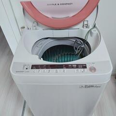 【SHARP】洗濯機 ES-GE60P 洗濯容量6.0kg/風乾...