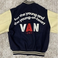 VAN ヴァン JAC　スタジャン スタジアムジャンパー ジャケット 袖革