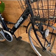 新春SALE！チェーン新品！】6段変速 26インチ自転車 ブラック