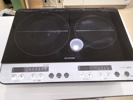 アイリス　IHコンロ　IHK-W12SP　２０２１年製　IK-418