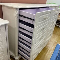 ヨーロッパスタイル 10段 チェスト 幅120cm奥行40cm高さ108cm 説明欄必読