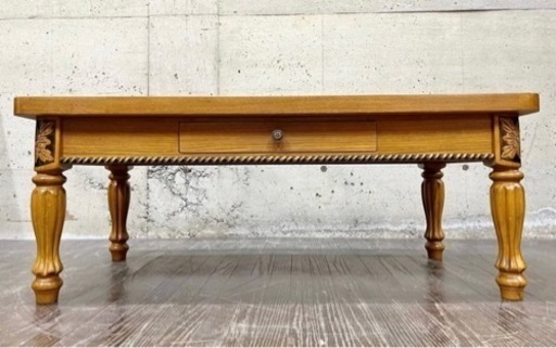 花梨材座卓(カリン) 花梨 カリン 座卓 直接取りにきていただける方