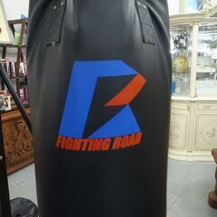 ファイティングロード130ｃｍ サンドバッグ 重し袋×２ パンチングボール付き サンドバッグスタンド【モノ市場半田店】139