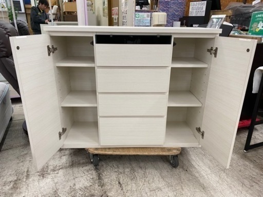 愛品館 江戸川店】（株）サンウッディ― ハイタイプTVボード ID：157-008843-007 くさく キャビネット | キャビネット