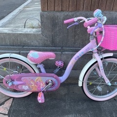 【幼児用自転車 】18インチ ディズニー プリンセス ゆめカワ 女の子