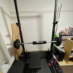 筋トレ用　パワーラック・バーベルセット