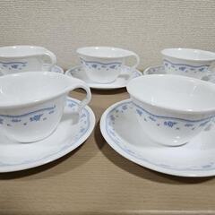 Corelle コレール カップ&ソーサー 5客セット