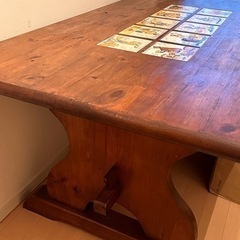 【ネット決済】スペイン家具タイルテーブル（アンティーク）