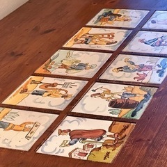 スペイン家具タイルテーブル（アンティーク）