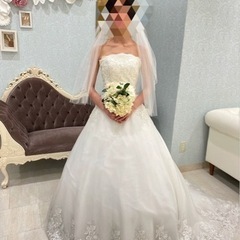 【値下げしました‼️】ウェディングドレス　Aライン　