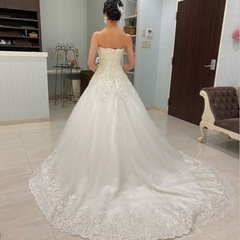 【値下げしました‼️】ウェディングドレス　Aライン　