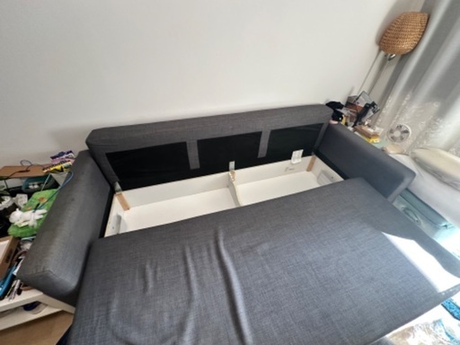 ニトリ　グリーン　革製 ３人掛けソファー【9650020】 ニトリ グリーン 革製 3人掛けソファー【9650020】