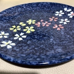 大皿 陶器 桜花柄 新品未使用品