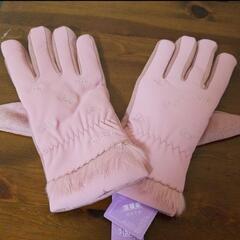 新品未使用韓国ソウル土産手袋可愛いピンク色