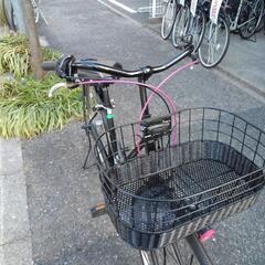 中古自転車２８６７　ブリヂストン　カジュナ　CAB7TP ２７インチ　３段ギヤ　LEDオートライト　ハンドルロック　大型かご