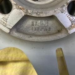 【中古】カールソン　ホイール　4本セット　１７インチ　PCD100