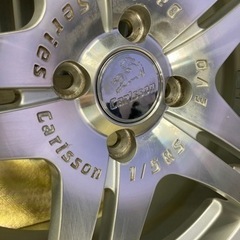 【中古】カールソン　ホイール　4本セット　１７インチ　PCD100