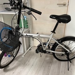 jeep折り畳み自転車(※後輪パンク有)