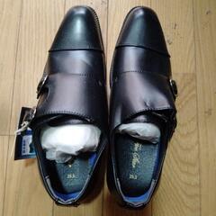 男性用黒靴25，5ｃｍ未使用、長期保管