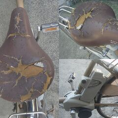  Panasonic リチウム ViVi DX 電動アシスト自転車 26インチ 販売証明書付 要整備品 