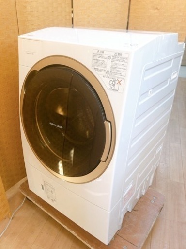 【引取】 TOSHIBA 東芝 TW-117X5R 11kg 7kg 2017年製 ドラム式洗濯機 洗濯乾燥機