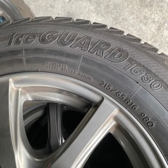 【美品】215/65R16スタッドレスホイール付き4本