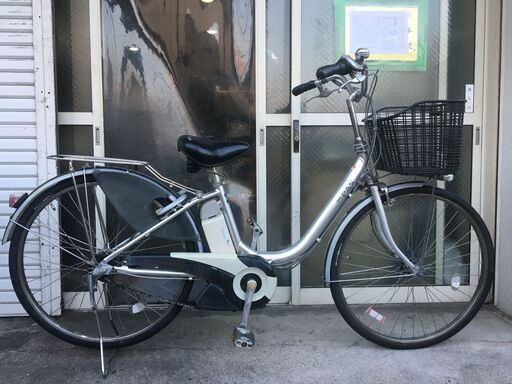 地域限定送料無料　ヤマハ　パス　新基準　8,1AH　子供乗せ　シルバー　アシスタ　ビビ　神戸市　電動自転車