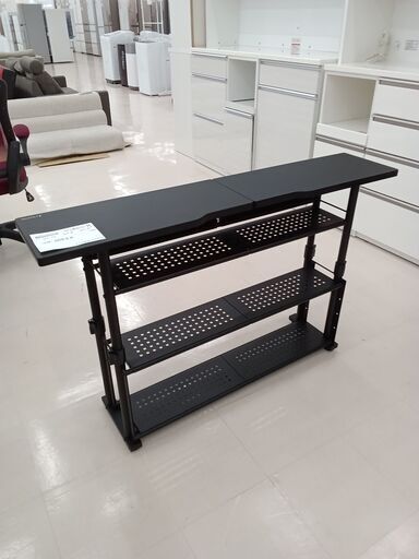 ★ジモティ割あり★  Bauhutte 拡張デスク ブラック W120×D25×H75 クリーニング済み TC1029 ☆ジモティ割あり☆ Bauhutte 拡張デスク ブラック W120×D25×H75