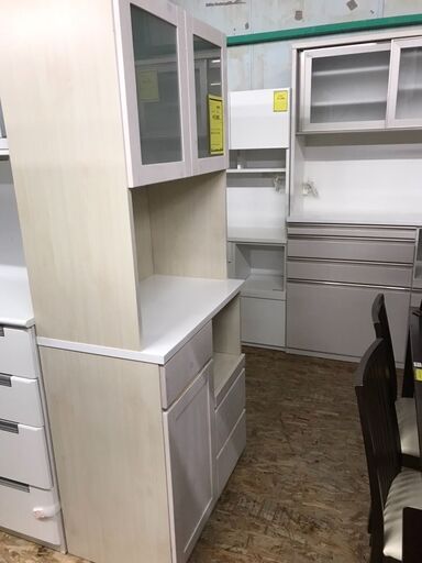 ニトリ　レンジボード　食器棚　木目調　おしゃれ　クリーニング済み　ジャングルジャングル貝塚店　貝塚市　二色浜