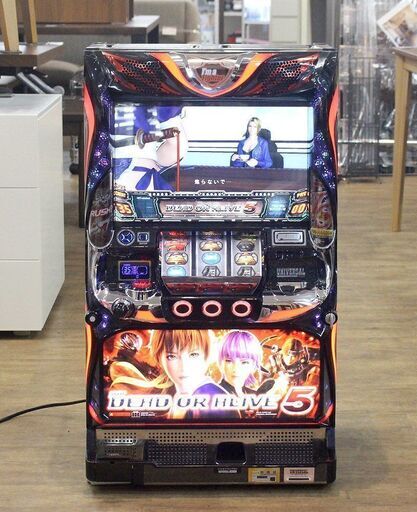 (Y)北大前! 札幌 引取 デッドオアアライブ5 DEAD OR ALIVE 5 スロット パチスロ 実機 5号機 ART ユニバーサルブロス コイン不要機 家庭用仕様 営業所止め 2032741
