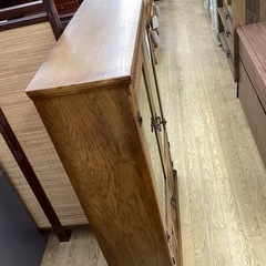 KA-31【新入荷　リサイクル品】ブリティッシュアンティークスタイル　ブックケース　ブラウン