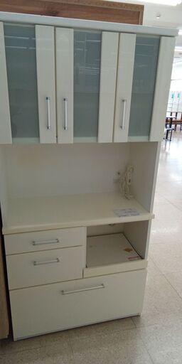 ★ジモティ割あり★ ニトリ レンジボード 白 H180×D40×W88.5 クリーニング済み TJ3631