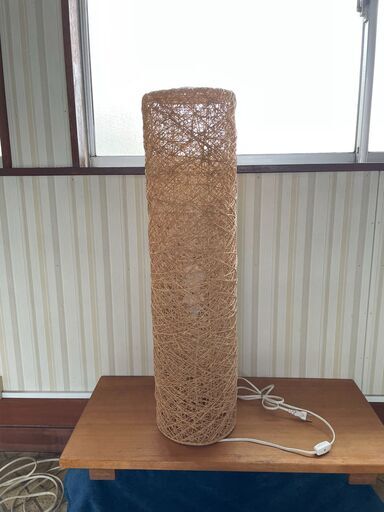 和紙紐製、フロアランプ