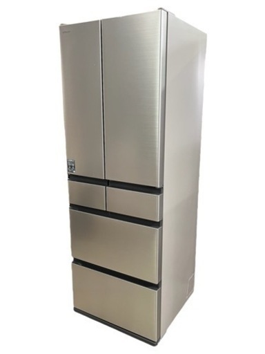 NO.1181【2022年製】HITACHI 日立 ノンフロン 冷凍冷蔵庫 R-HW49S（N） 485L 冷蔵344L 冷凍141L 6ドア チルド 中古品 動作確認済み