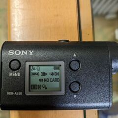 ソニー SONY HDR-AS50 アクションカメラ 保護カバー 電池付き 通電確認