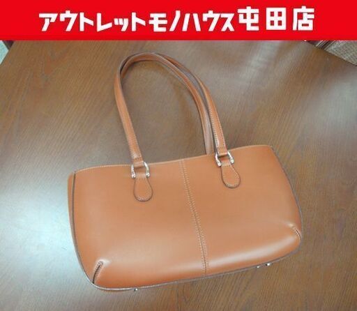 SOMES SADDLE ハンドバッグ 本革 ブラウン系 内巾着タイプ ソメスサドル 札幌市北区屯田