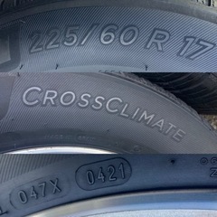 【美品】225/60R17 ミシュラン　オールシーズンタイヤ　アルファード純正アルミ