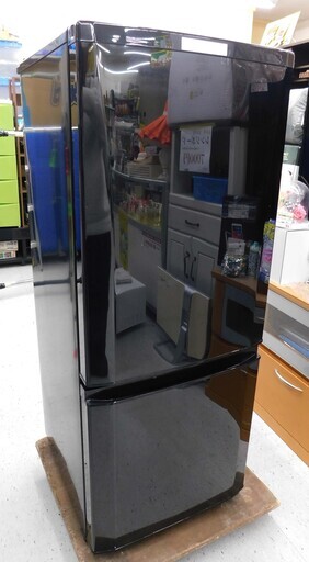 売り切れ【恵庭】三菱　ノンフロン冷凍冷蔵庫　MR-P15C　2017年製　2ドア　146L　中古品　PayPay支払いOK！