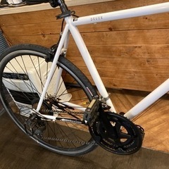 【新春SALE！前後タイヤ・チューブ新品！】2×7速　ロードバイク　ホワイト