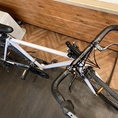 【新春SALE！前後タイヤ・チューブ新品！】2×7速　ロードバイク　ホワイト