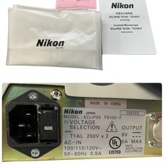 NO.1183 Nikon ニコン 培養倒立顕微鏡 ECLIPSE TS100-F 中古 ジャンク品