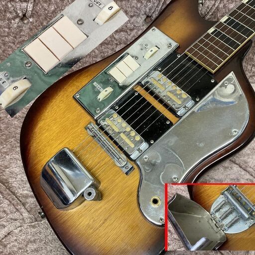 希少！ TEISCO(テスコ) SS-2L◇ビザール エレキギター◇ジャパンビン