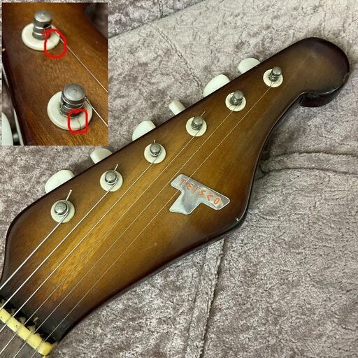 希少！ TEISCO(テスコ) SS-2L◇ビザール エレキギター◇ジャパンビン