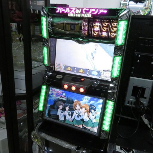パチスロ実機 ガールズ＆パンツァー コイン不要機付き スロット機|江別市のリサイクルショップドロップ