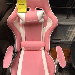 GTRACING ゲーミングチェア 座椅子　リクライニング　360度回転　ピンク×ホワイト　カワイイ　クリーニング済み　ジャングルジャングル貝塚店　貝塚市　二色浜